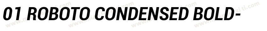 01 ROBOTO CONDENSED BOLD字体转换